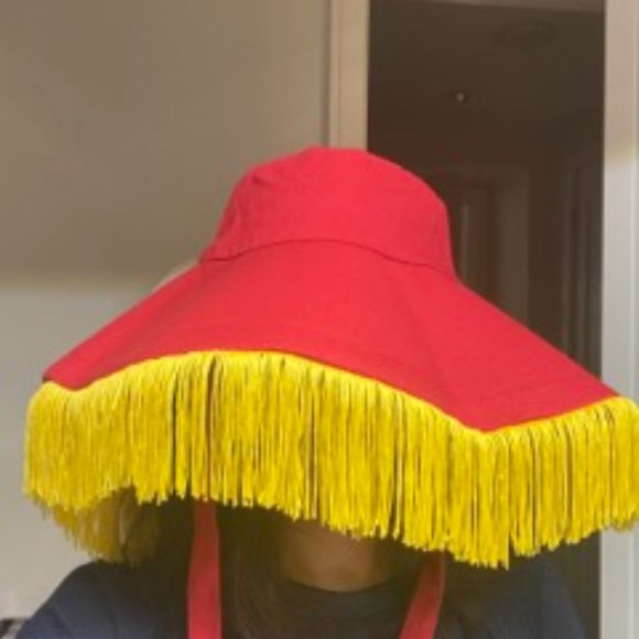 Fashion brand company Privacy fringe sunhat - Picture 1 of 3